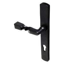 black antique lever door handle